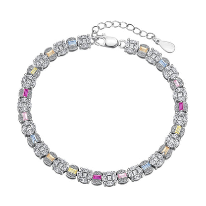 [Shinejoy Jewelry]Dazzling Radiant Multi Cut Daily Bracelet