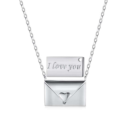 [Shinejoy Jewelry]Envelope Heart Shape Mother's Day Necklace