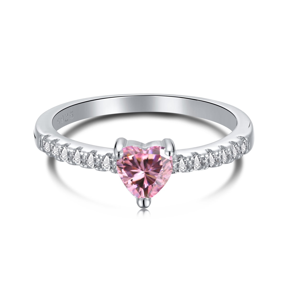 [Shinejoy Jewelry]0.5 Carat CaratEternity Charming Heart Shape Lover Ring