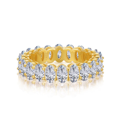 [Shinejoy Jewelry]Ornate Oval Cut Tennis Ring