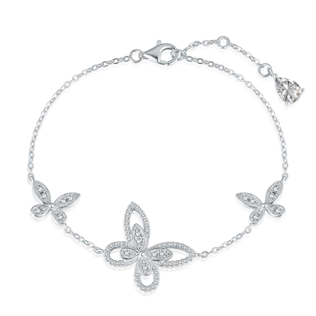 [Shinejoy Jewelry]Delicate Butterfly Pendant Bracelet