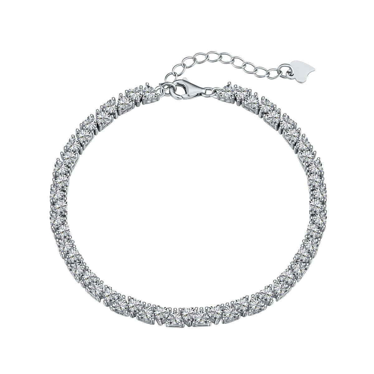[Shinejoy Jewelry]Dazzling Romantic Heart Shape Lover Bracelet