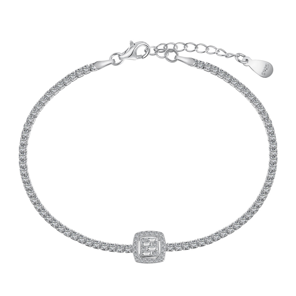 [Shinejoy Jewelry]Luxurious Dazzling Square Shape Banquet Bracelet