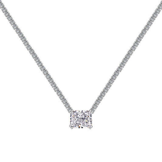 [Shinejoy Jewelry]4.0 Carat Elegant Radiant Cut Necklace