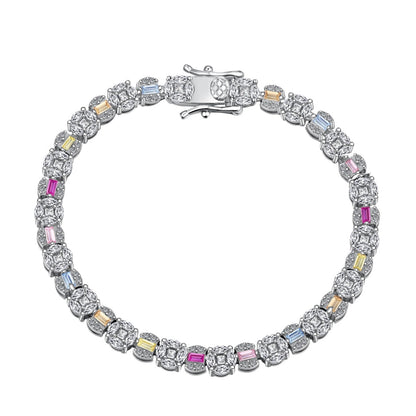 [Shinejoy Jewelry]Dazzling Radiant Multi Cut Daily Bracelet