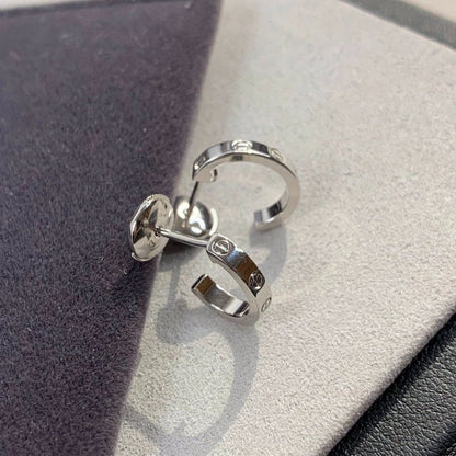 [Shinejoy]LOVE EARRINGS 2.65MM SILVER