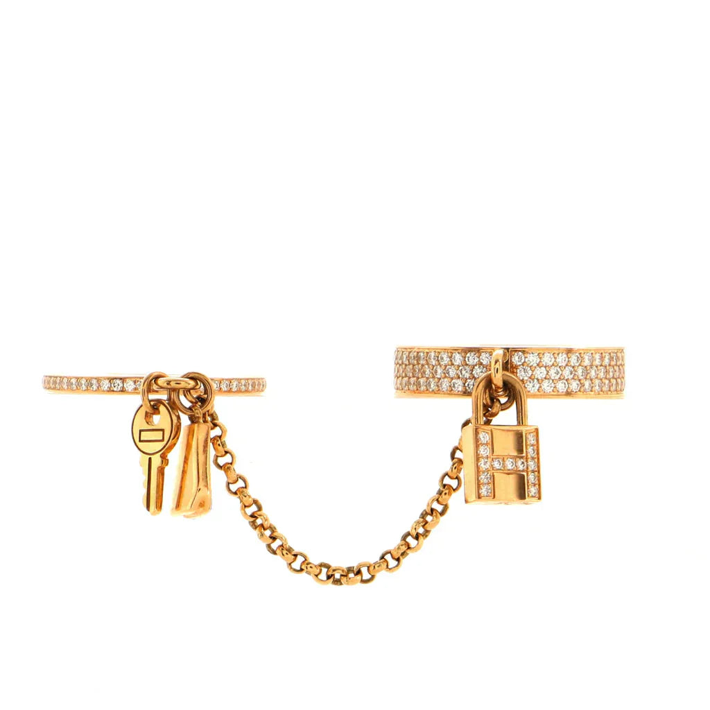 [Shinejoy]HM KELLY CLOCHETTE DOUBLE RING IN  WITH DIAMONDS