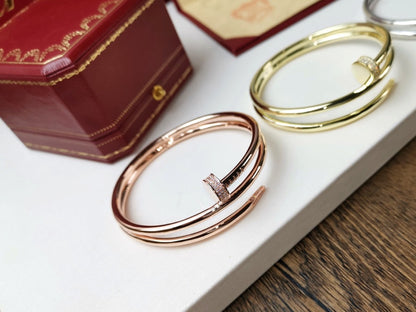[Shinejoy]JUSTE BRACELET 3.5MM DOUBLE ROW DIAMOND