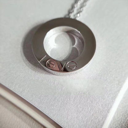 [Shinejoy]LOVE NECKLACE ADJUSTABLE SILVER