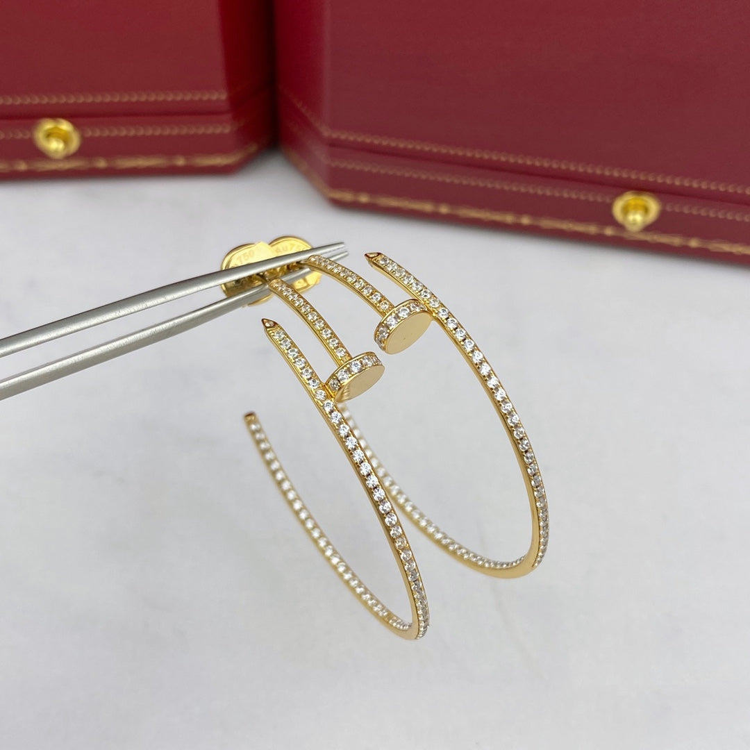 [Shinejoy]JUSTE EARRINGS FULL DIAMONDS 1.8MM