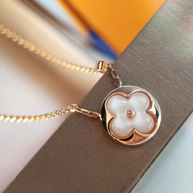 [Shinejoy]SUN MOP GOLD 1 DIAMOND NECKLACE