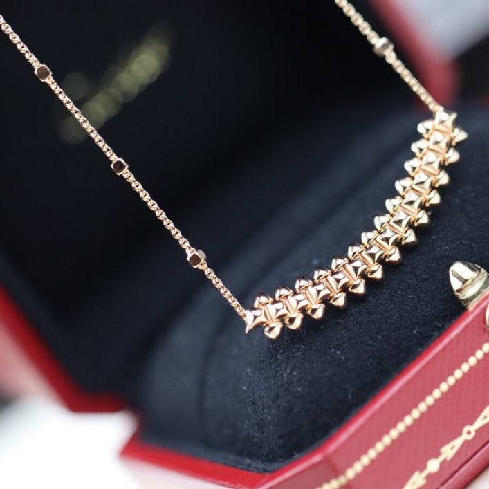 [Shinejoy]CLASH PINK GOLD NECKLACE
