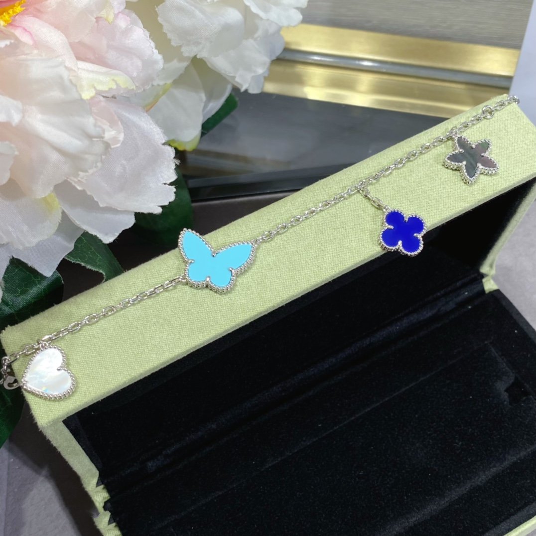 [Shinejoy]LUCKY SPRING SILVER BRACELET 4 MOTIF