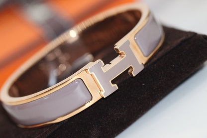 [Shinejoy]H BRACELET 12MM BROWN