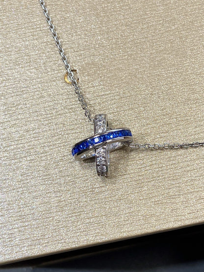 [Shinejoy]LIENS DIAMOND SILVER NECKLACE