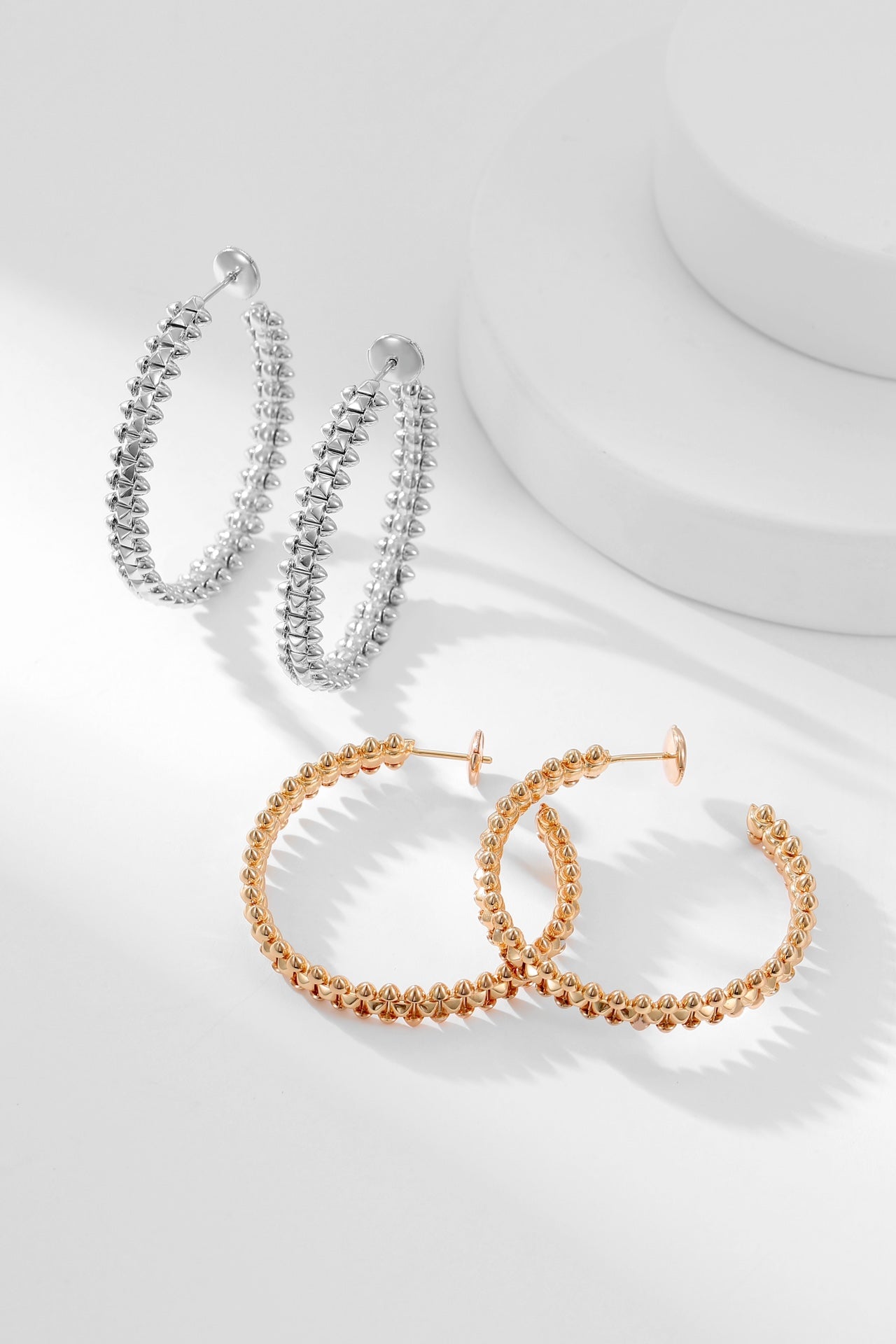[Shinejoy]CLASH HOOP EARRINGS