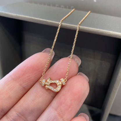 [Shinejoy]FORCE 10 DIAMOND PINK GOLD NECKLACE MINI MODEL