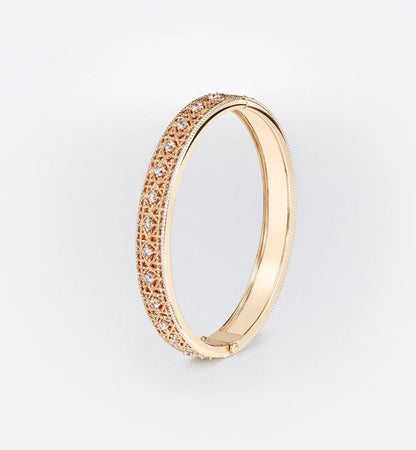 [?Shinejoy]2026 WOVEN-PATTERN BRACELET SET WITH FULL DIAMOND INLAY THREE-COLORS