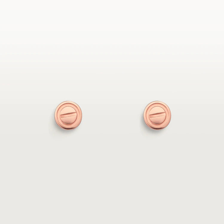 [Shinejoy]LOVE EARRINGS PINK GOLD 10MM