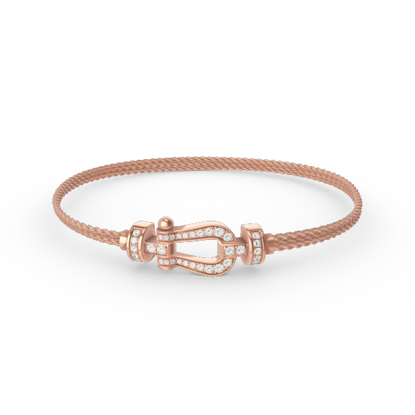 [Shinejoy]FORCE SMALL HORSESHOE  DIAMOND CHAIN ROPE BRACELET
