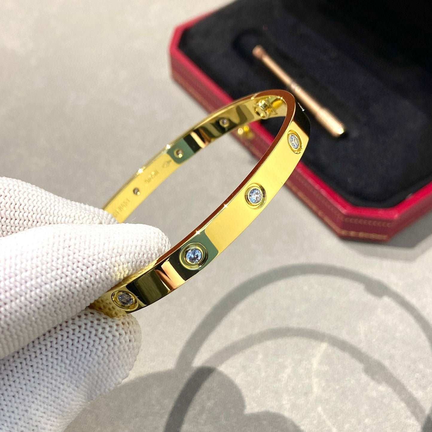 [Shinejoy]LOVE BRACELET 6.1MM 10 DIAMONDS