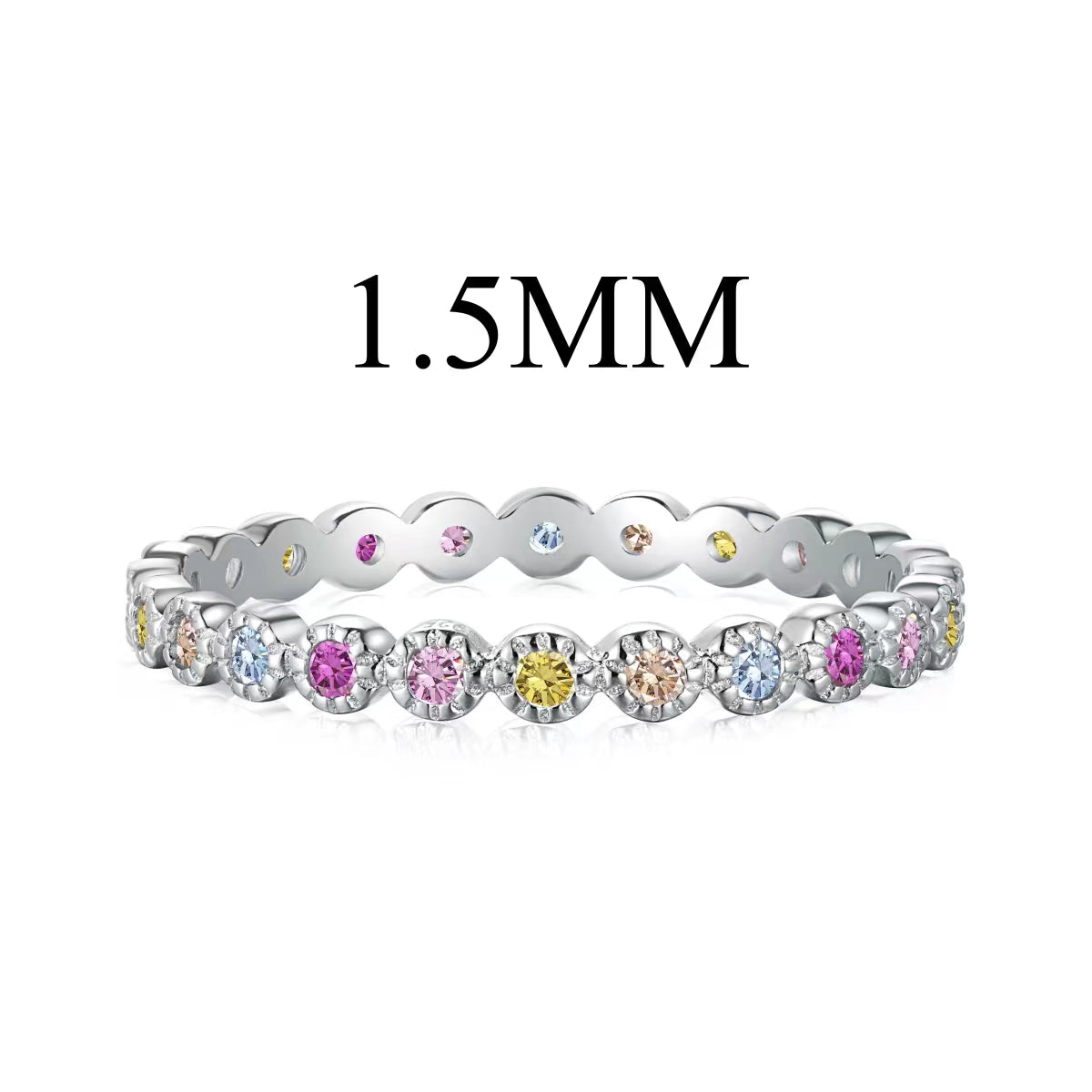 [Shinejoy Jewelry]Radiant Sparkling Round Cut Daily Ring