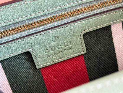 EMBLEM WALLET GG MONOGRAM 20 IN SAGE GREEN SMOOTH CALFSKIN