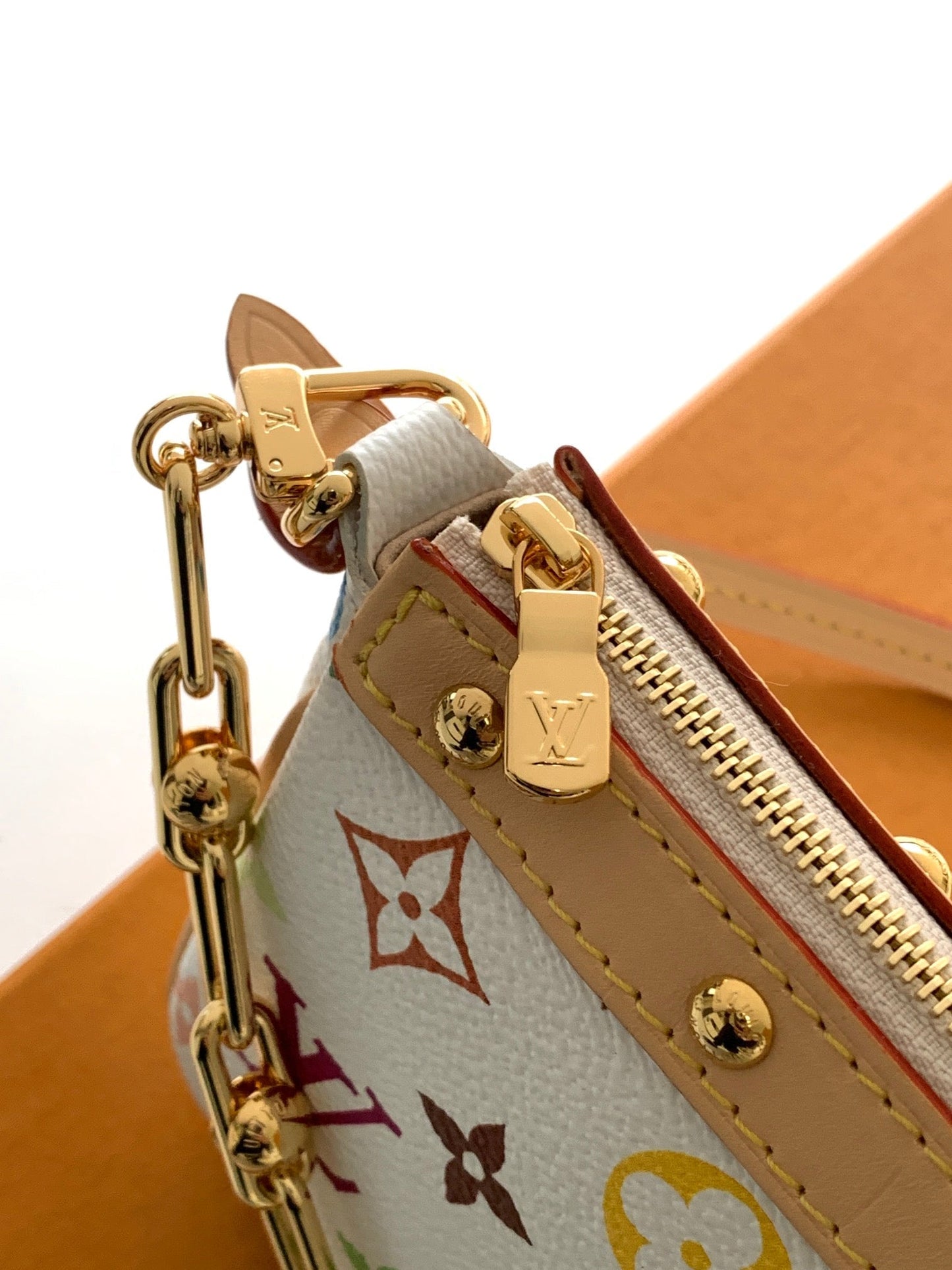 POCHETTE ACCESSOIRES BAG 22 IN MULTICOLOR MONOGRAM CANVAS AND COWHIDE
