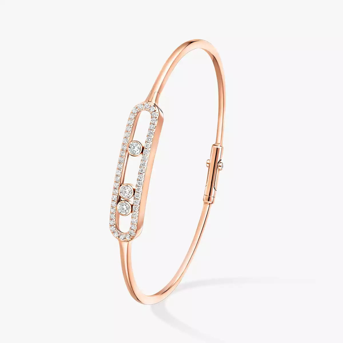 [Shinejoy]Move Pavé Diamond Bangle Bracelet M